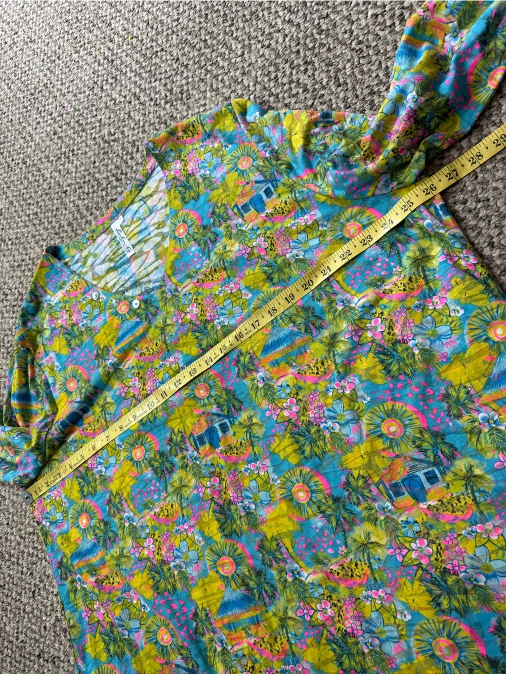 Lulu-B Island Getaway Asymmetric Tunic size 2X NWT